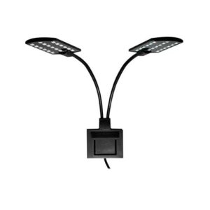 Lámpara, luz led de doble brazo para Acuario. X-7