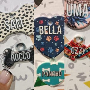 Chapita medalla identificatoria