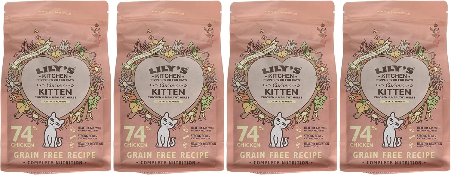 Alimento natural para gatitos Lily’s Kitchen pollo y pescado blanco 4x800g - Imagen 8