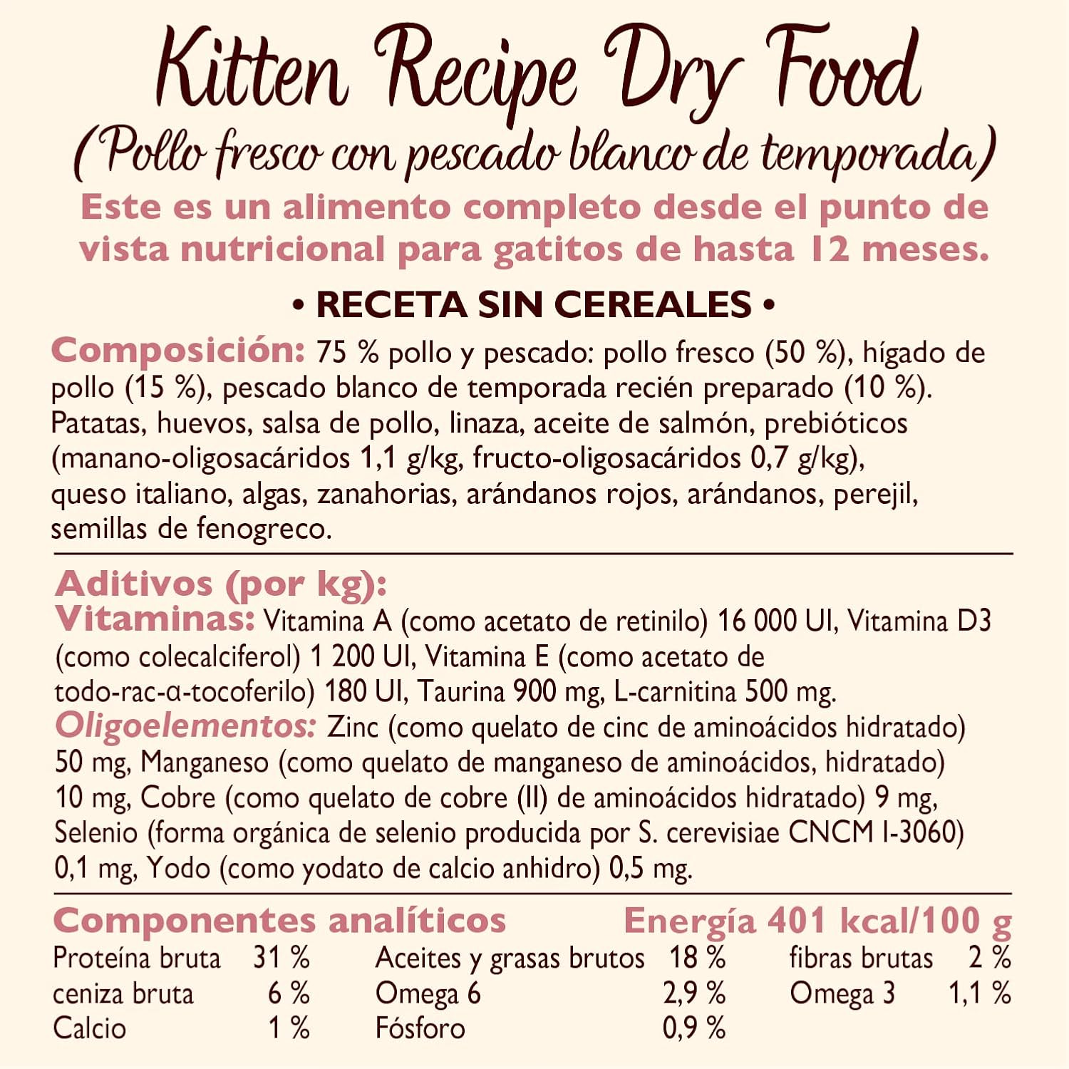 Alimento natural para gatitos Lily’s Kitchen pollo y pescado blanco 4x800g - Imagen 9
