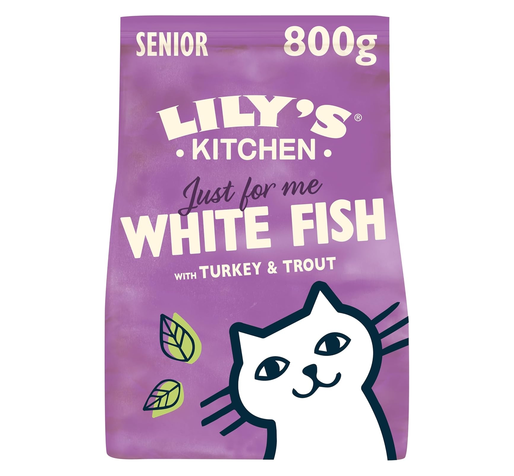 Alimento seco natural para gatos mayores Lily’s Kitchen sin cereales 4x800g