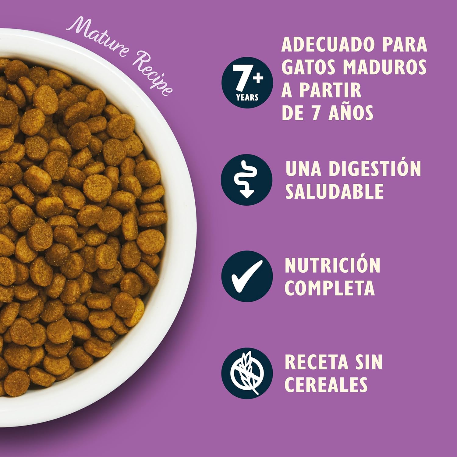 Alimento seco natural para gatos mayores Lily’s Kitchen sin cereales 4x800g - Imagen 4