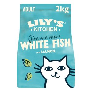 Alimento seco para gatos natural Lily’s Kitchen pescado blanco y salmón 2kg