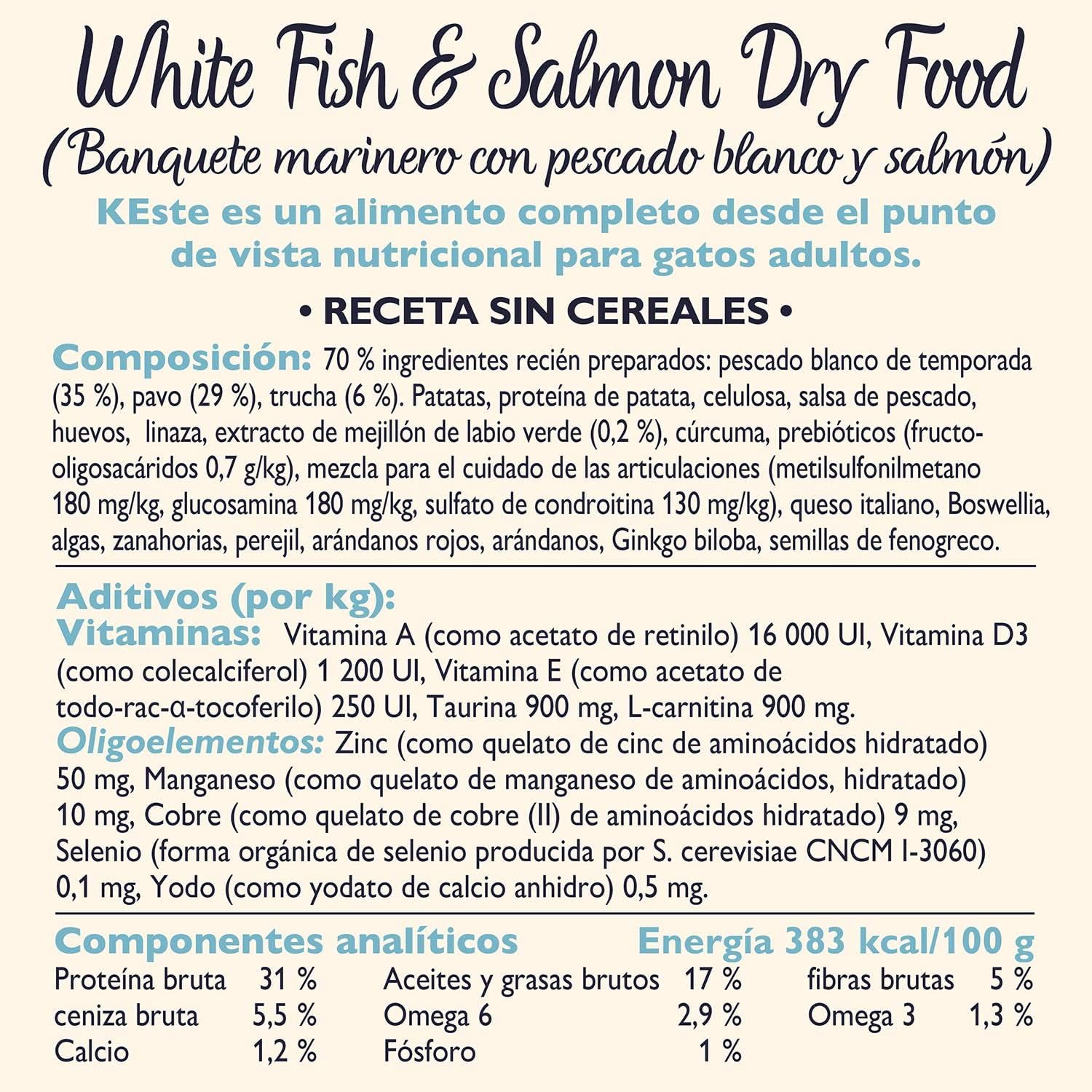 Alimento seco para gatos natural Lily’s Kitchen pescado blanco y salmón 2kg - Imagen 2
