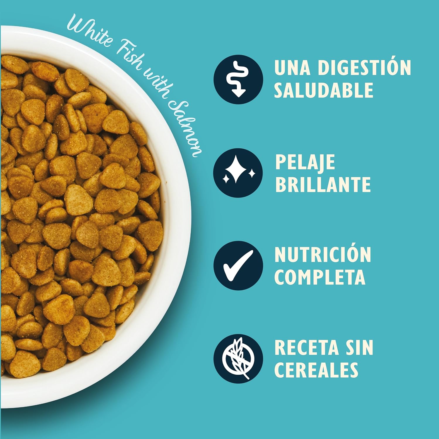 Alimento seco para gatos natural Lily’s Kitchen pescado blanco y salmón 2kg - Imagen 4