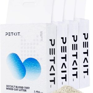 Arena aglomerante Petkit para gatos, tofu y bentonita, 2,4 kg (4 bolsas)