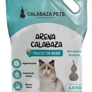 Arena para Gatos Calabaza Pets® – Aroma Talco de Bebé