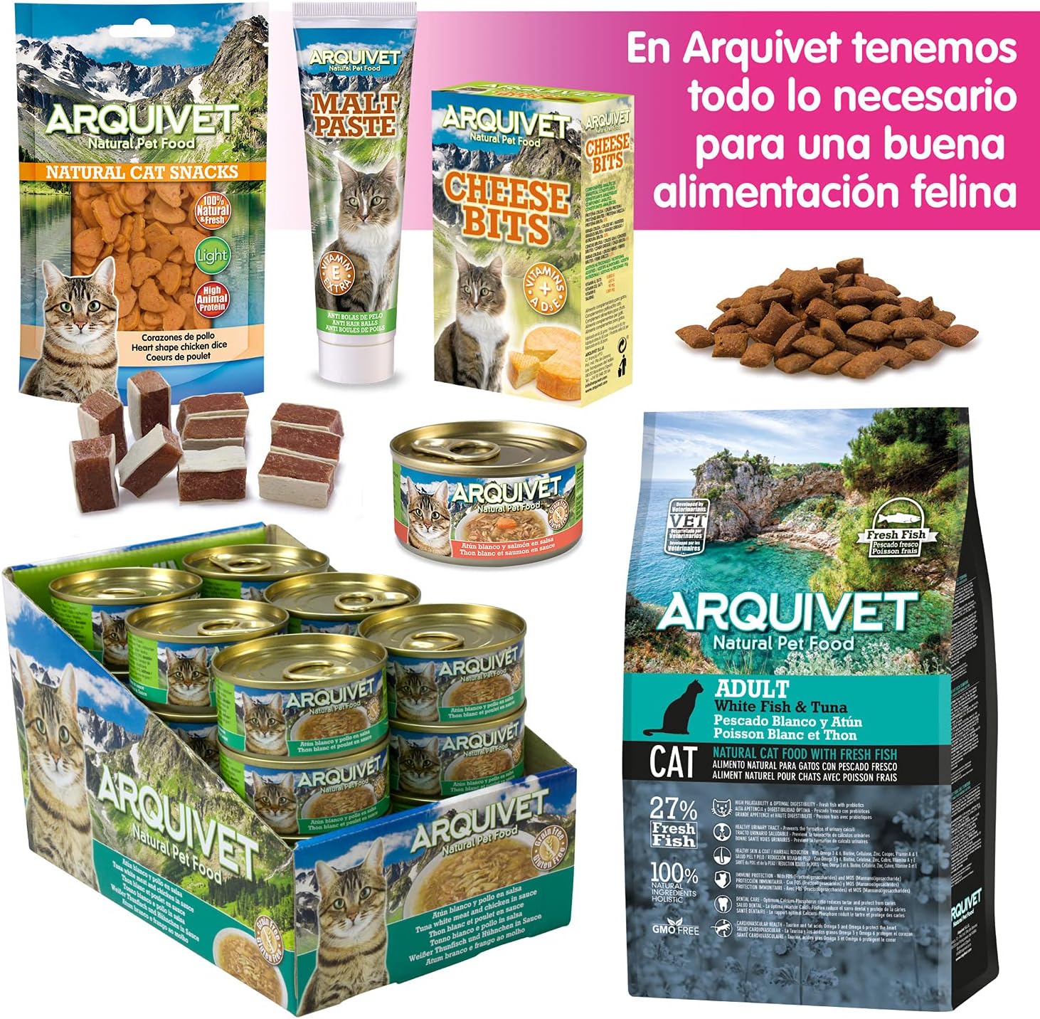 Arena para gato Arquivet silica crystal pack 4 unidades 7,6 l - Imagen 6