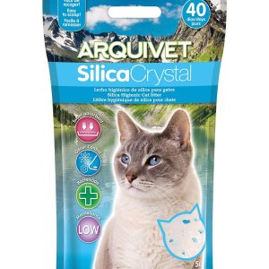 Arena para gato Arquivet silica crystal, pack 6 unidades de 5 l