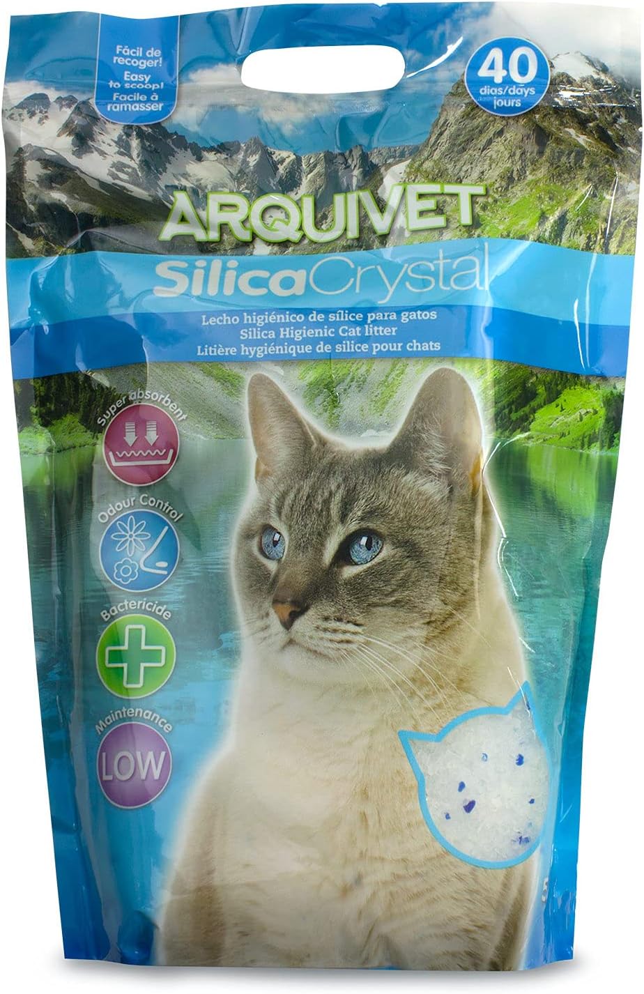 Arena para gato Arquivet silica crystal, pack 6 unidades de 5 l - Imagen 4