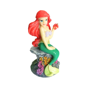 Ariel con Sebastián, La Sirenita. Decoración para acuario