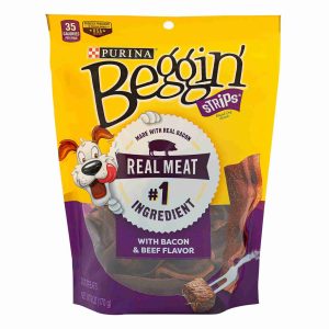 BEGGIN’ STRIPS Bacon Beef Snacks para Perros- 170 gr.
