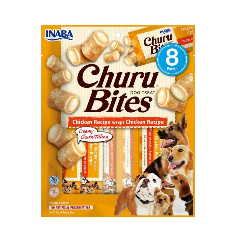 Churu Bocaditos Bites de Pollo para perros 8 sobres x 12gr