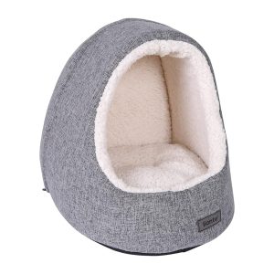 Cama para gato con cojines reversibles lionto, gris claro