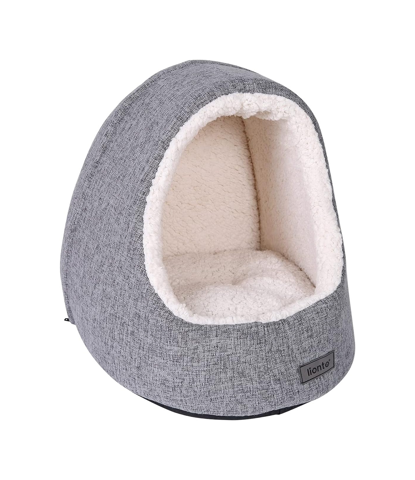 Cama para gato con cojines reversibles lionto, gris claro