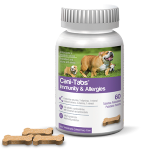 CANI TABS INMUNITY & ALLERGIES / 60 TABLETAS.