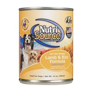 Comida humeda para perros nutrisource lamb & rice