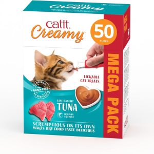 Comida húmeda para gatos Catit Creamy sabor atún 50x10g