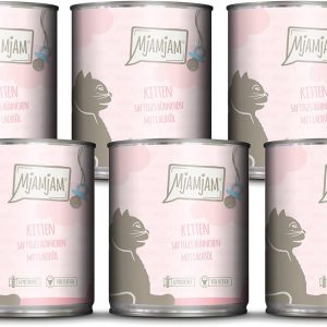 Comida húmeda para gatos MjAMjAM mini pollo con aceite de salmón, sin cereales