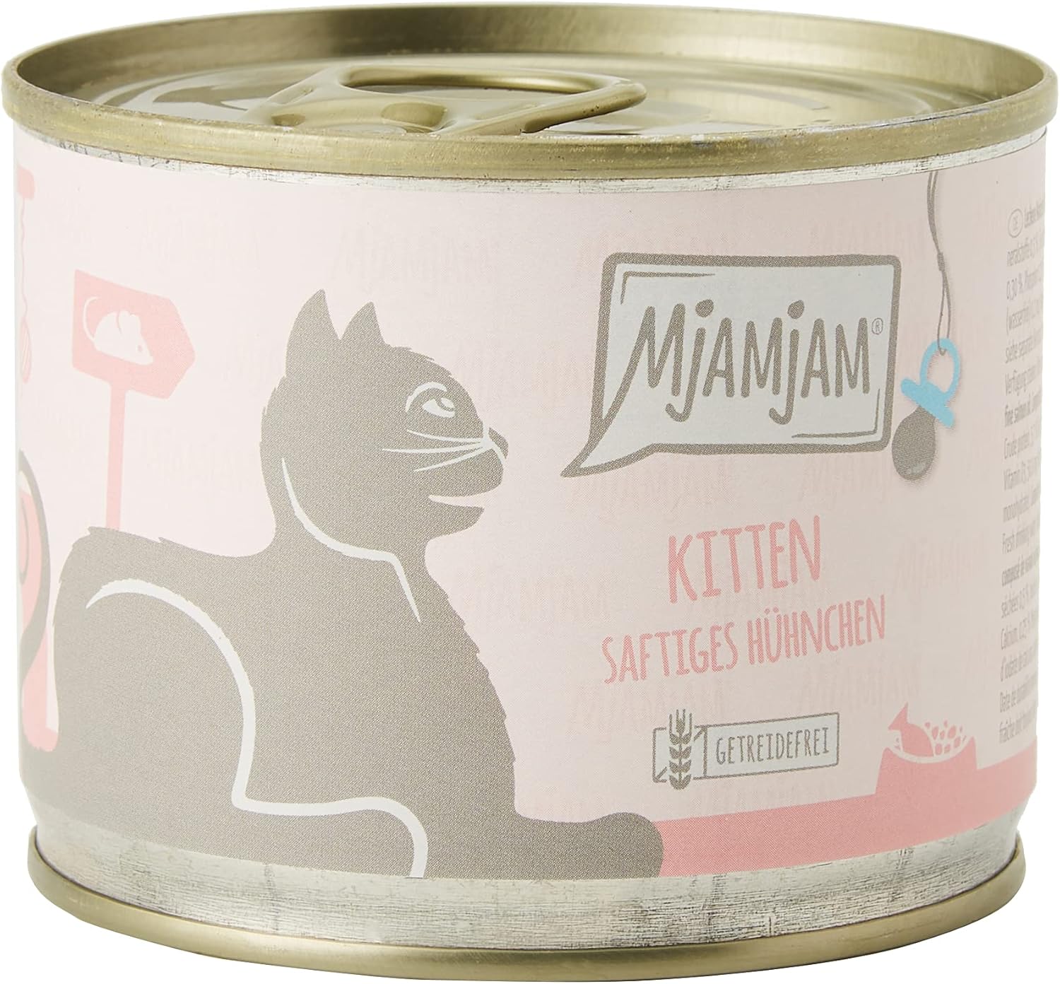 Comida húmeda para gatos MjAMjAM pollo y salmón sin cereales, pack 6×200 g
