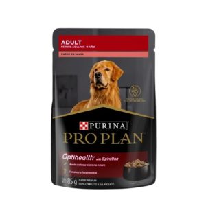 Comida humeda Proplan sabor carne en salsa