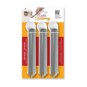 Cuchara Catit creamy, 3 uds de snacks cremosos para tu gato