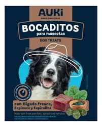 AUKI BOCADITOS HIGADO ESPINACA X 100 GS