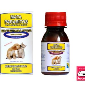 DESPARASITANTE EXTERMINATOR DE 15ML HASTA 75LB DE PESO