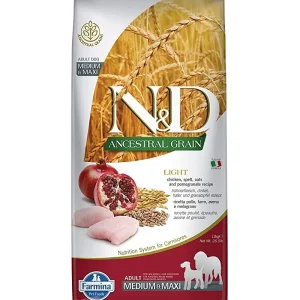 Farmina Ancestral Ligh perros Medium Maxi esterilizados 12 Kg
