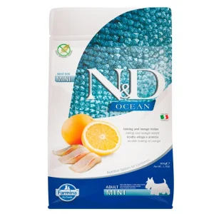 Farmina ND DOG Adult Mini Ocean con arenque y naranja 7 kg
