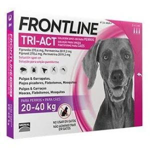 Frontline Tri-Act de 20 a 40kg  3 Pipetas