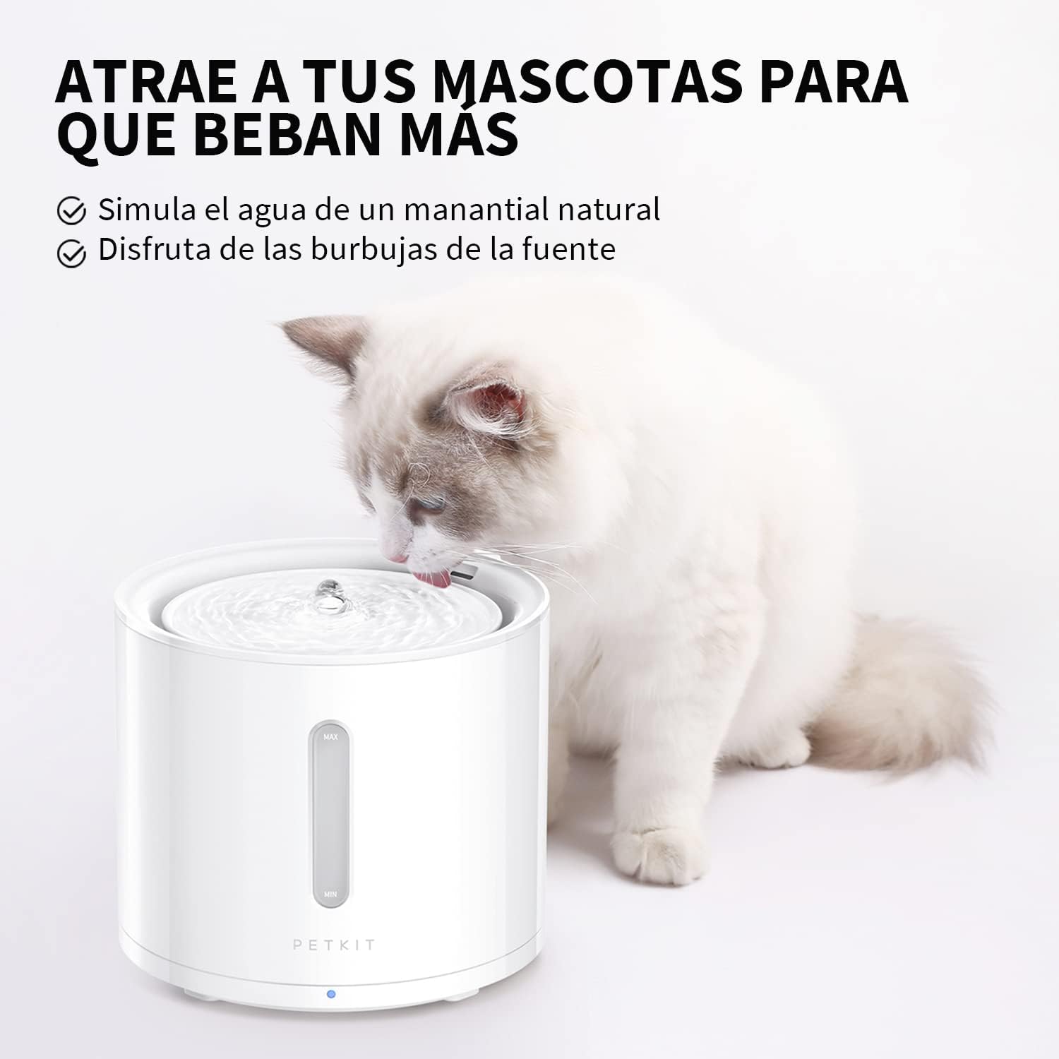 Fuente automática para gatos PETKIT Eversweet 2L, ultrasilenciosa con app - Imagen 9