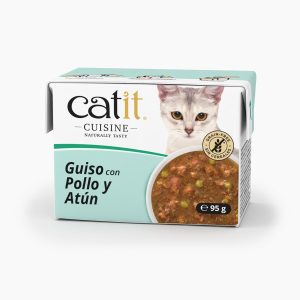 Guiso para gatos Catit Cuisine con pollo y atún 95 g