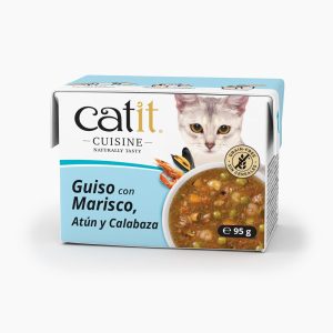Guiso para gatos Catit Cuisine de marisco 95g