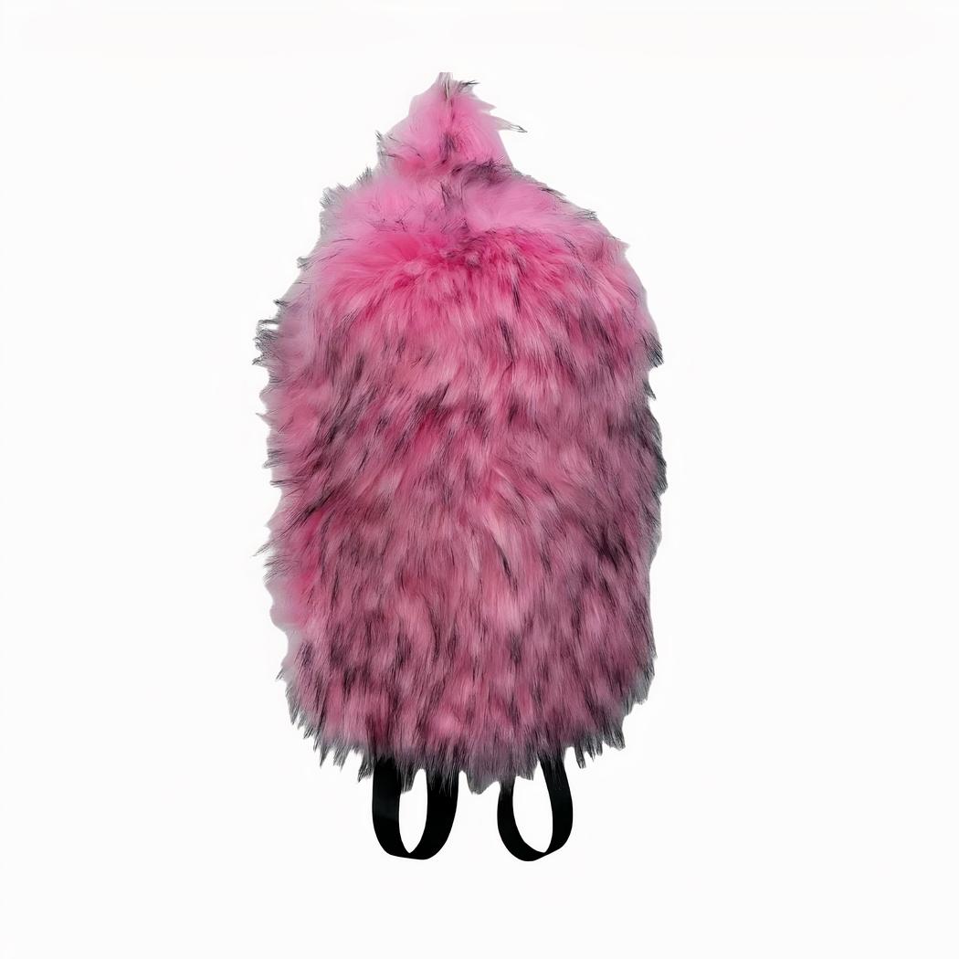 Elegante y esponjosa mochila de piel