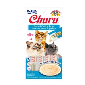 Churu Pops Puré de Atún con Vieira Pack Ahorro x 10
