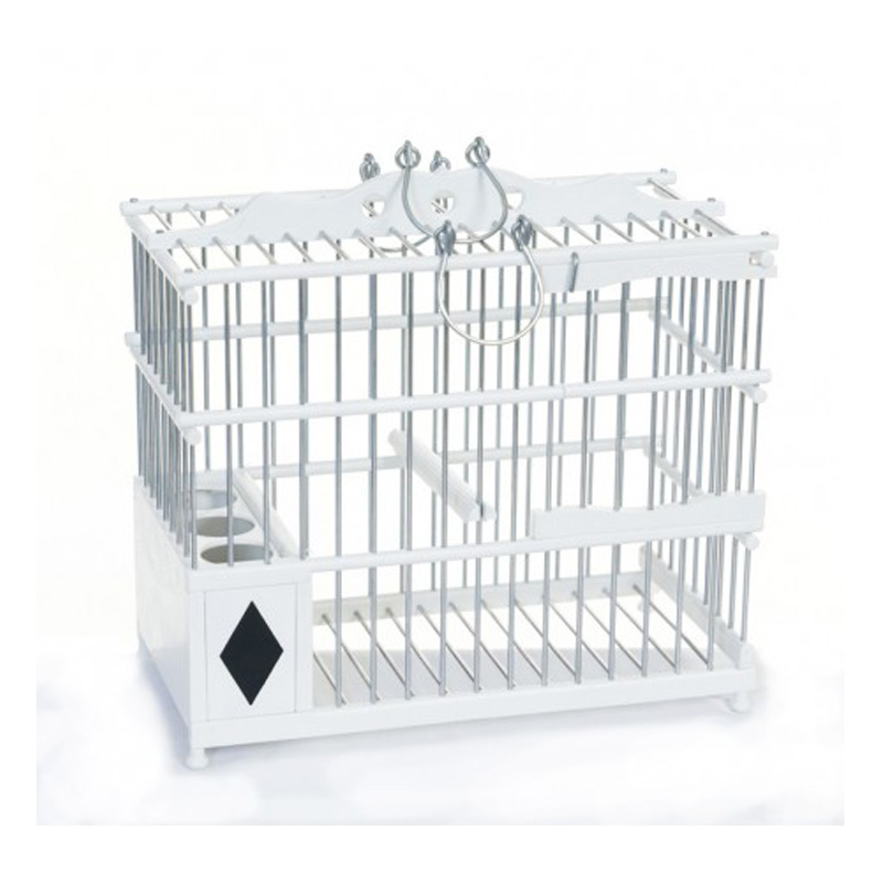 Jaula Silvestrismo Artesanal Blanca