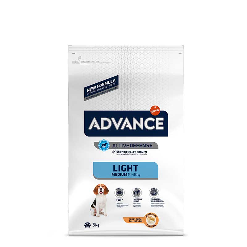 ALIMENTO PARA PERRO ADVANCE DOG LIGHT ADULT MEDIUM