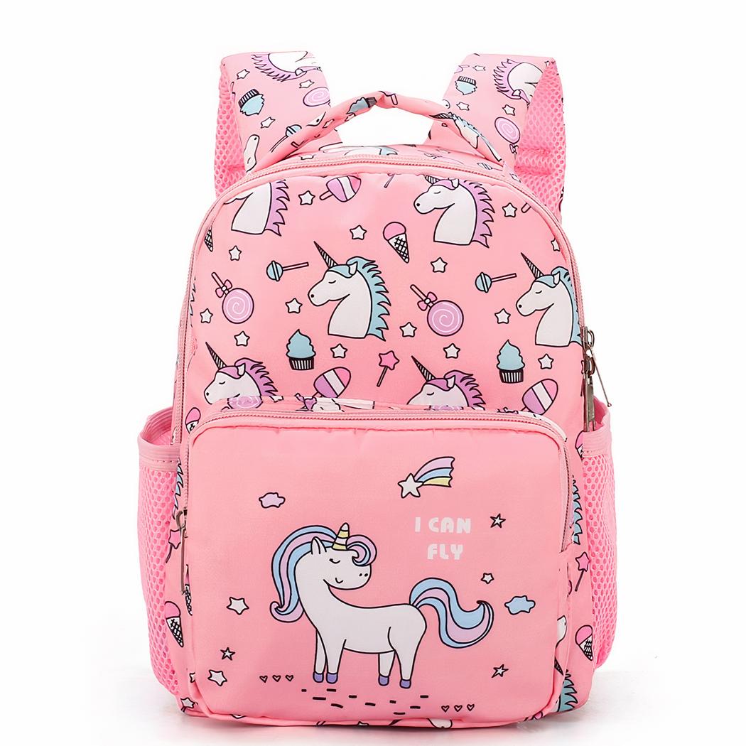 Mochila rosa con unicornios para niños - Imagen 2