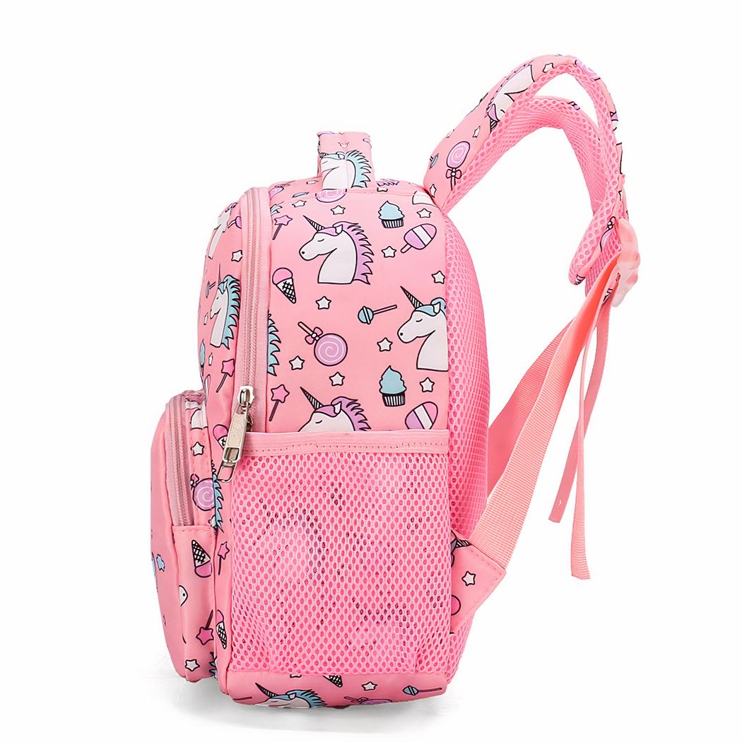 Mochila rosa con unicornios para niños - Imagen 3