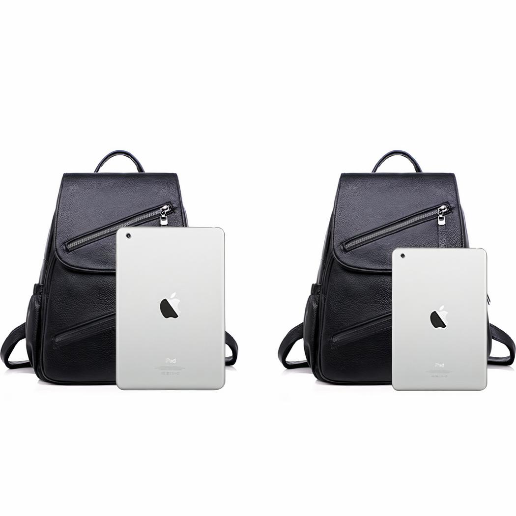 Mochila urbana para mujer en polipiel granulada - Imagen 5