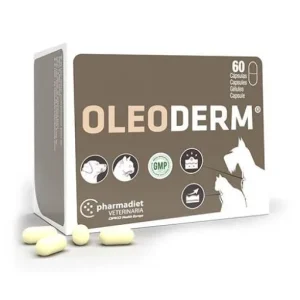Farmadiet Oleoderm Suplemento para Problemas de Piel en Perros y Gatos 60 capsulas