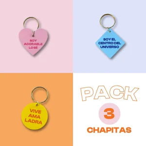 Pack 3 Chapitas – Con Frases Irresistibles