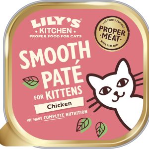 Paté suave para gatito Lily’s Kitchen de pollo y ternera (19 x 85 g)