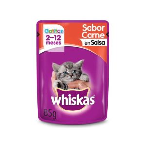 Whiskas Carne en Sobrecito para Gatito | 85 gr