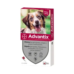 Advantix Perros medianos de 10 a 25 kg (24 pipetas)