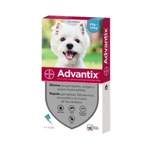 Advantix Perros pequeños de 4 a 10 kg (4 pipetas)