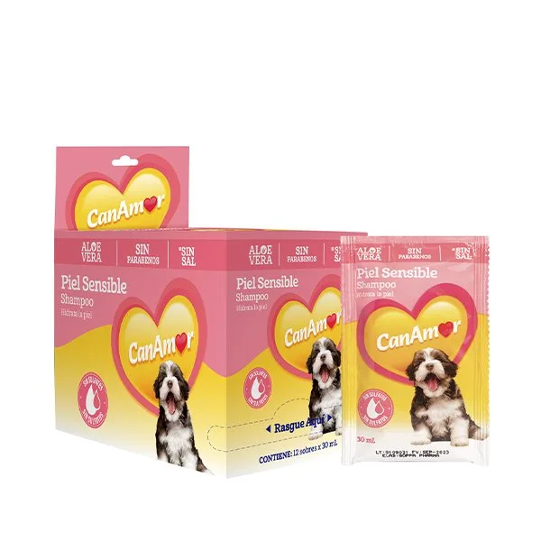 CanAmor Shampoo Piel Sensible Sachets x 12 Und