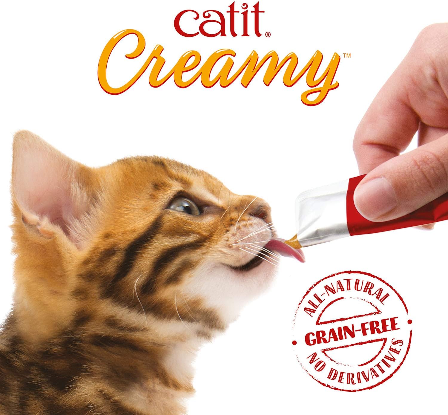 Comida húmeda para gatos Catit Creamy sabor salmón y gambas 50x10g - Imagen 2