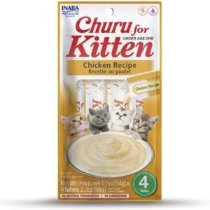 Snacks churu para gatitos receta de pollo pack 4 x 14 g